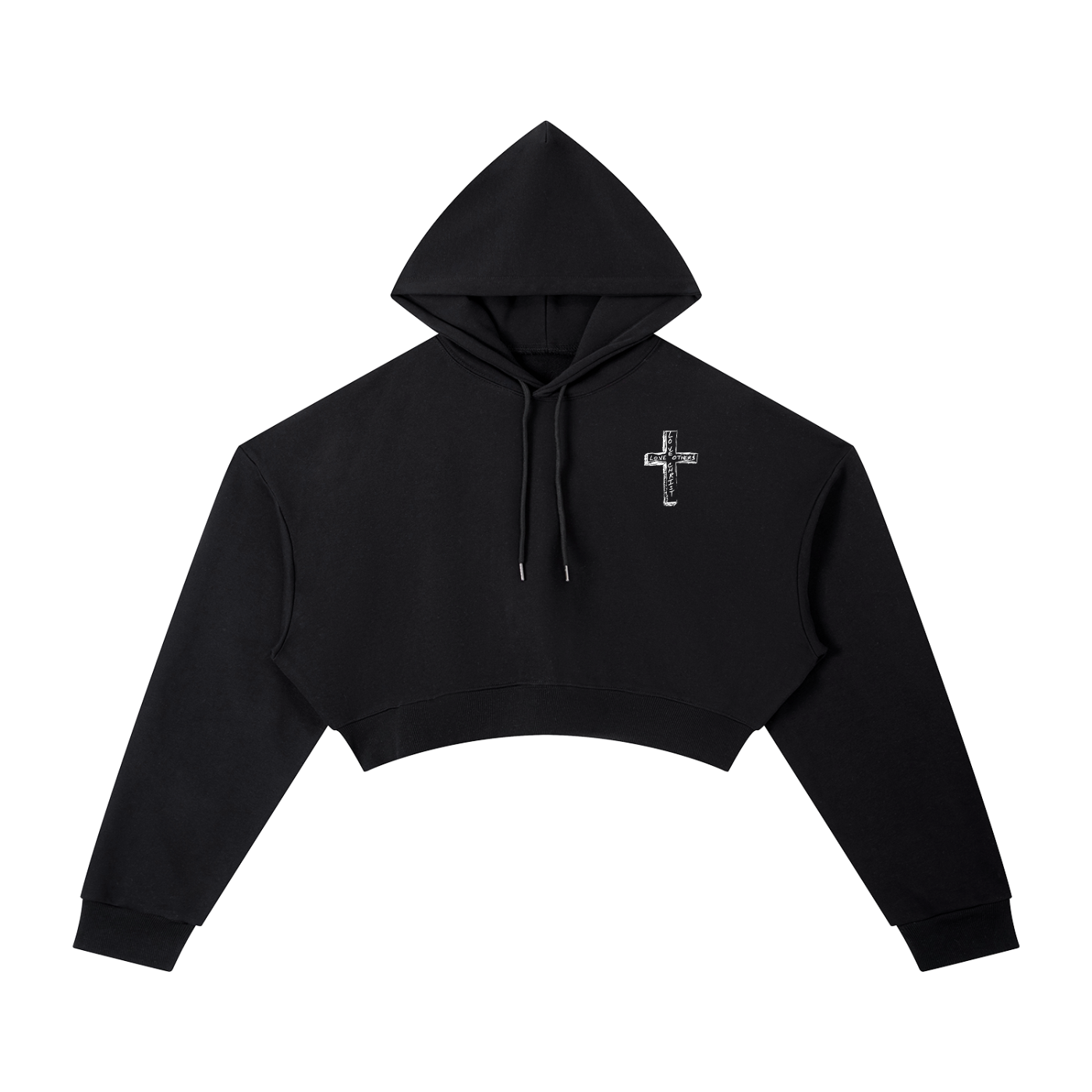 Love Christ, Love Others - Women's Cropped Hoodie